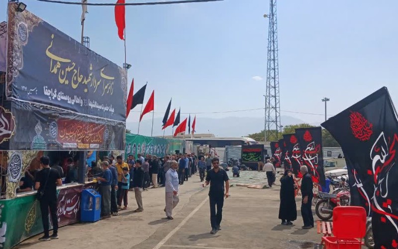 خدمت رسانی به زائران در مسیر برگشت از مراسم اربعین