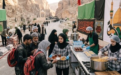 خدمترسانی در موکب سیدالاحرار؛ پذیرایی از زائران اربعین