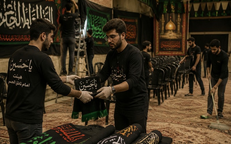 همراهی در آمادهسازی و اجرای برنامههای هیئت مذهبی