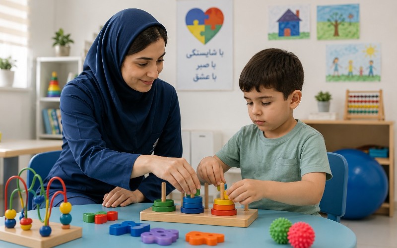 کاردرمانی برای کودکان دارای اتیسم