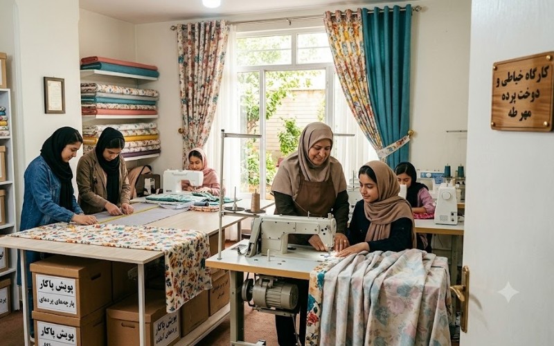 خیاط داوطلب جهت دوخت پرده برای مرکز نگهداری دختران مهر طه
