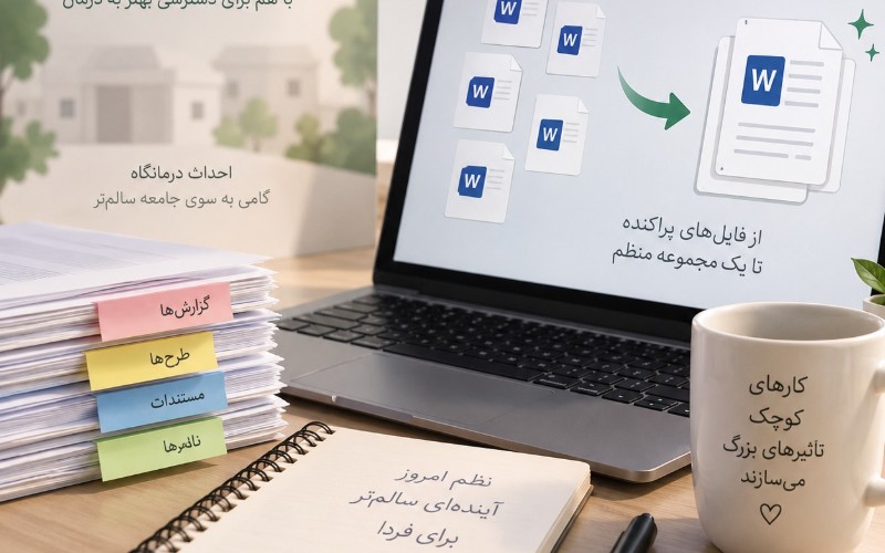 همکاری در تدوین مستندات پروژه احداث درمانگاه خیریه