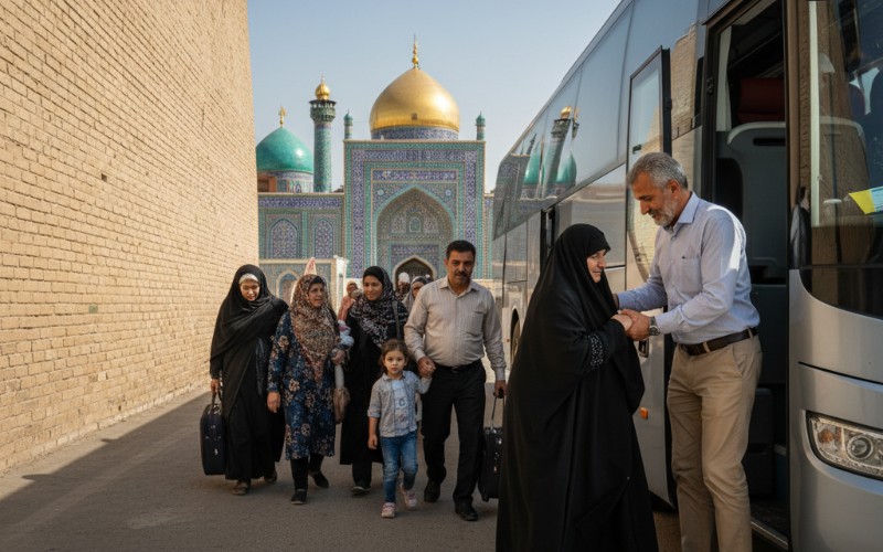 همکاری رانندگان در سفرهای زیارتی