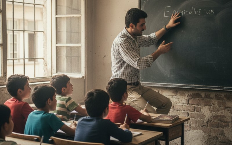 تدریس زبان انگلیسی به پسران